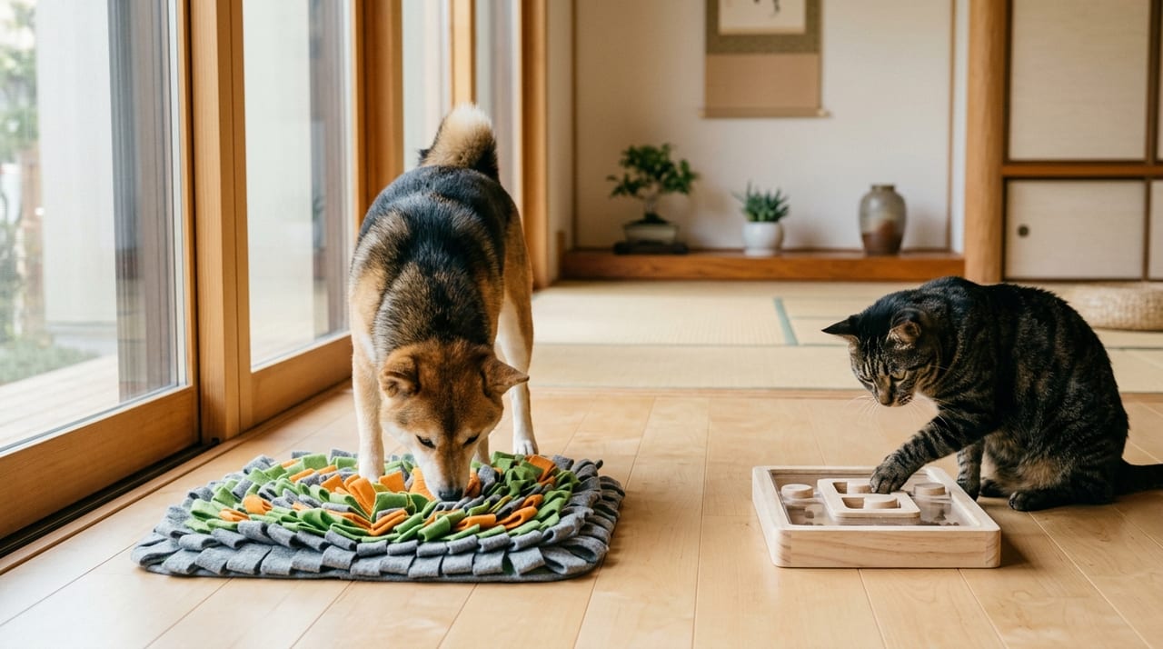 犬・猫の知育おもちゃ完全ガイド2026|室内遊びで脳を刺激する選び方と遊ばせ方のコツ