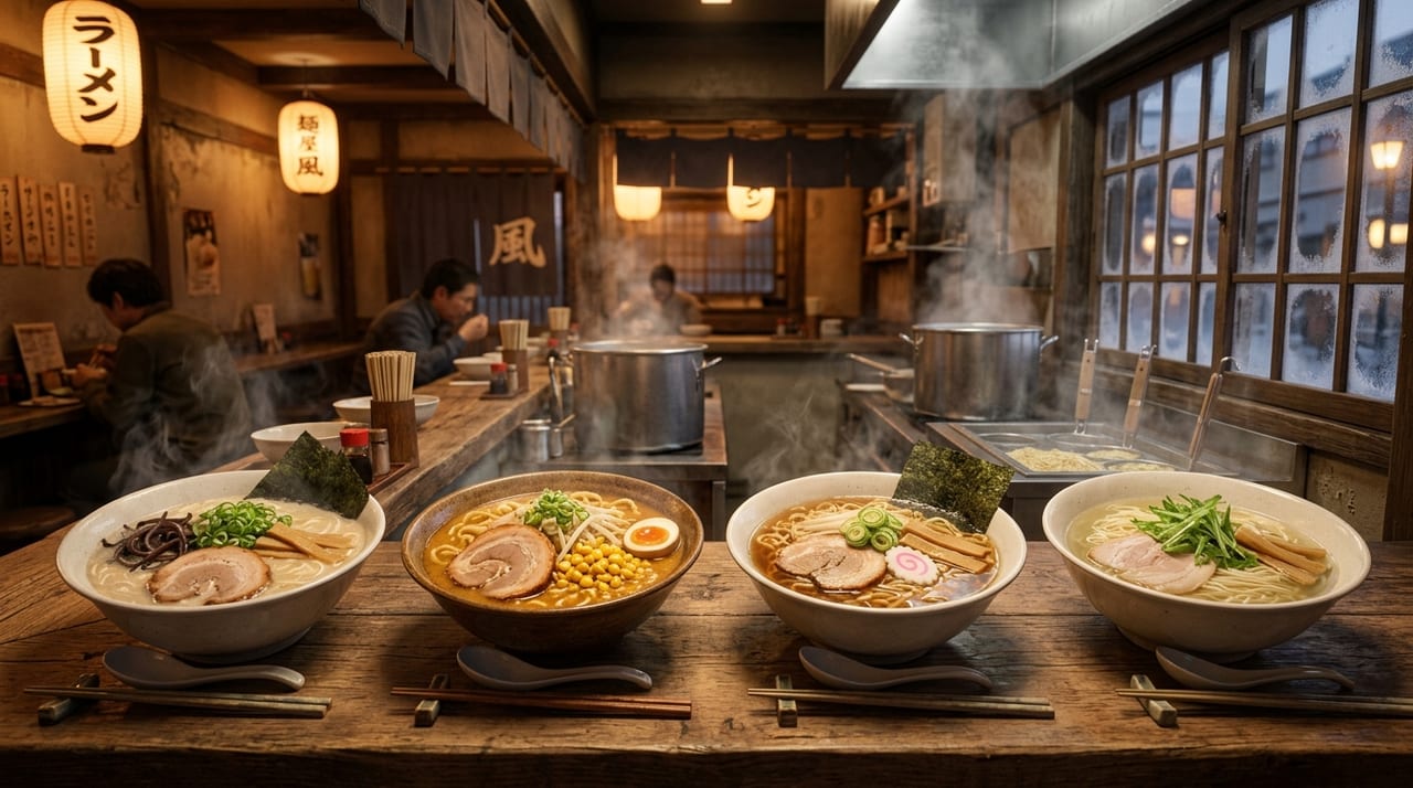 ラーメンの系統と地域文化を知る旅ガイド｜醤油・味噌・豚骨・塩から地元の一杯まで日本全国のラーメン文化