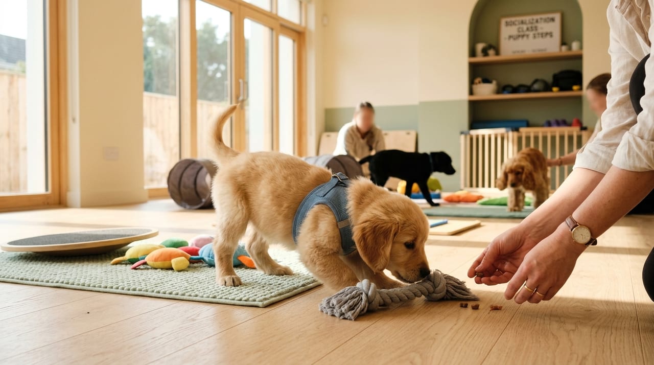 子犬の社会化トレーニング完全ガイド2026|パピー期に身につけさせたい5つの慣れと実践ステップ