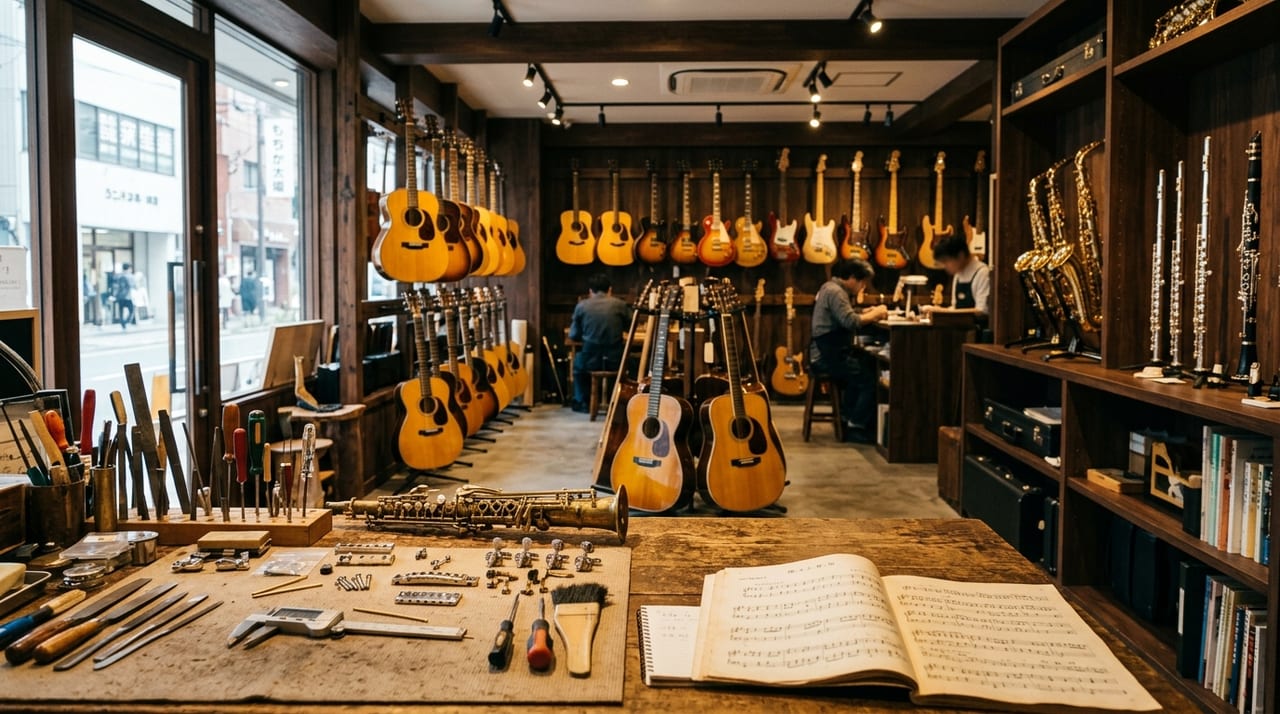 日本の楽器・音楽機材専門店完全ガイド2026|初心者から上級者まで楽器選びと名店活用術