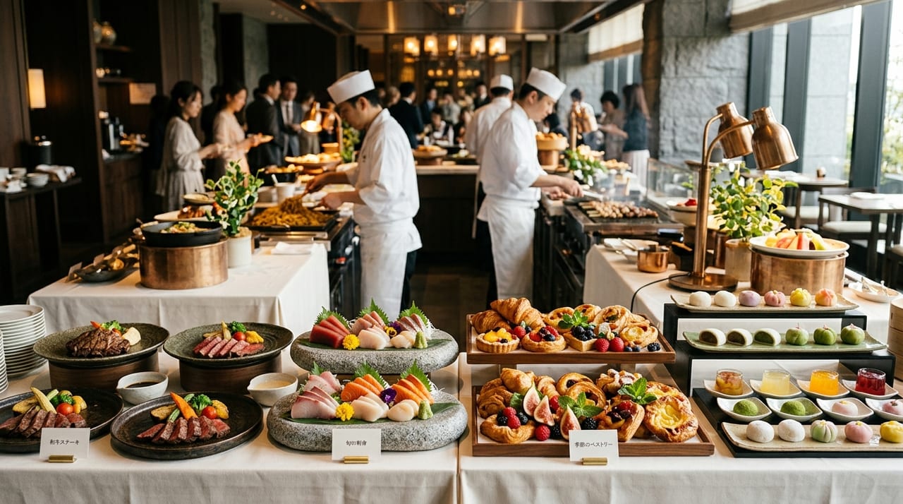 日本の食べ放題・ビュッフェ完全ガイド2026|焼肉・寿司・スイーツ・ホテルビュッフェの選び方