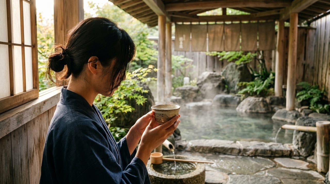 飲泉(いんせん)の楽しみ方・効果・基礎知識:飲める温泉の泉質と注意点を解説