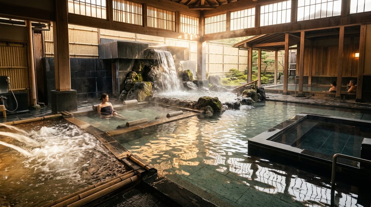 お風呂の種類いろいろ|打たせ湯・寝湯・電気風呂・ジェットバス・水風呂の特徴と楽しみ方