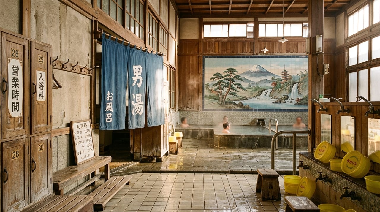 銭湯文化の楽しみ方|番台・ペンキ絵・レトロ銭湯めぐりと暖簾の世界
