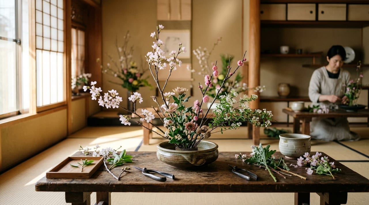 生け花・フラワーアレンジメント教室の始め方完全ガイド2026|流派・費用・道具の選び方