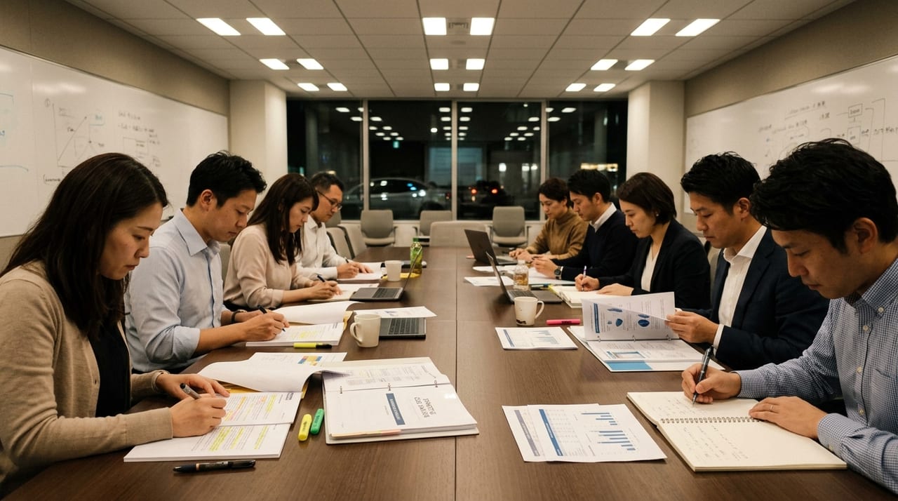 MBA夜間講義でケース分析を行う学習環境