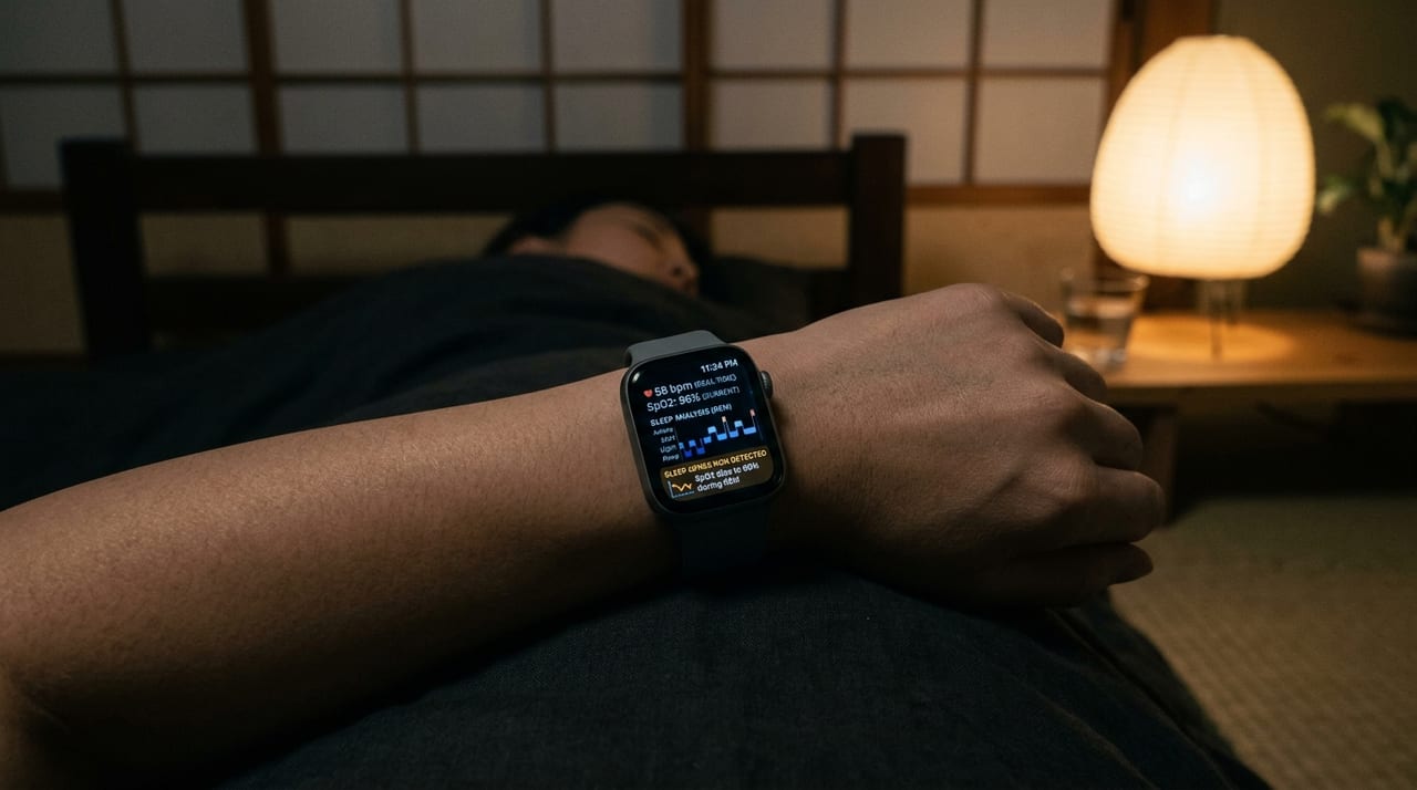 睡眠中の心拍数とSpO2をリアルタイムで監視するスマートウォッチ