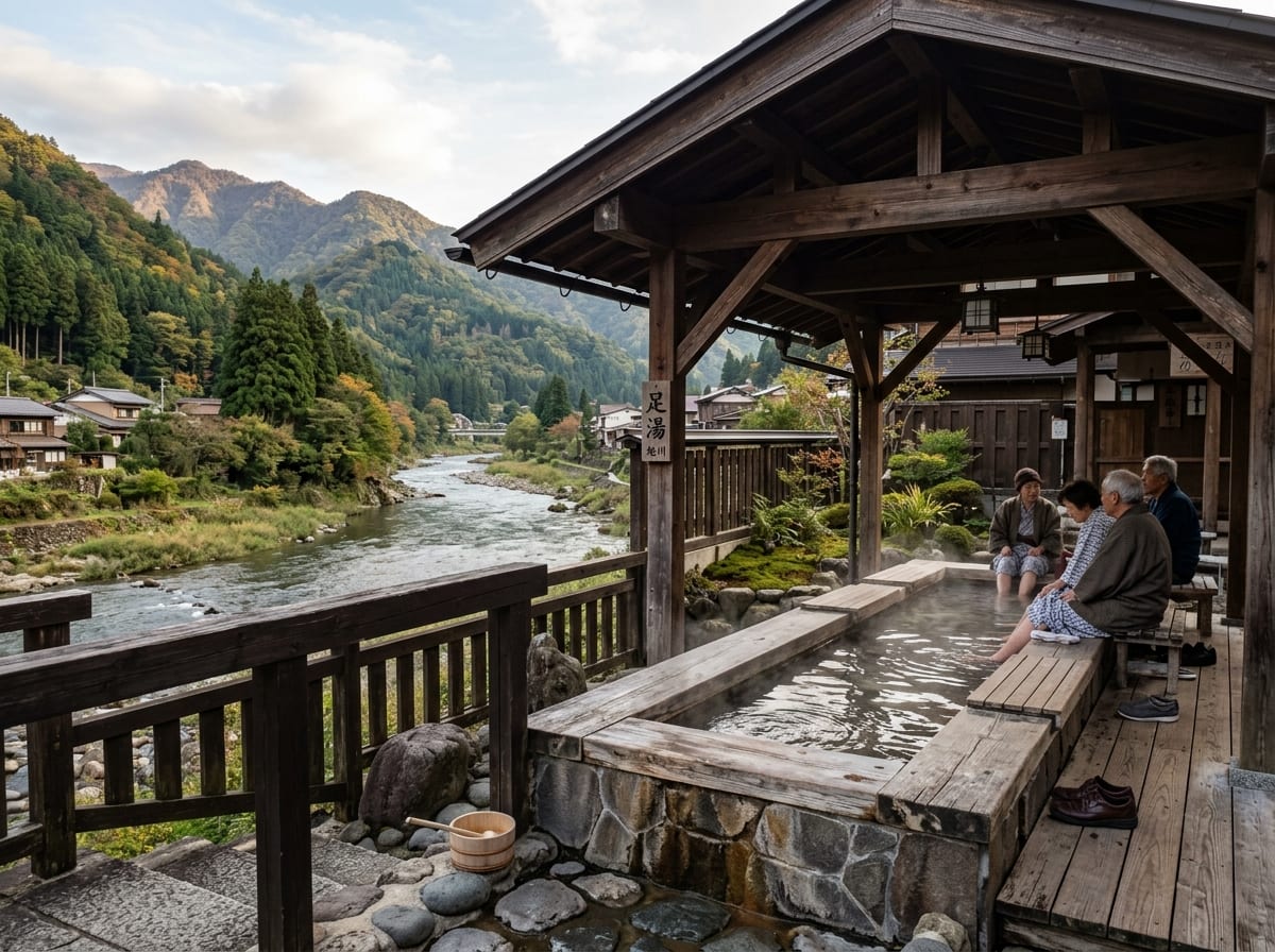 たけべ八幡温泉 足湯