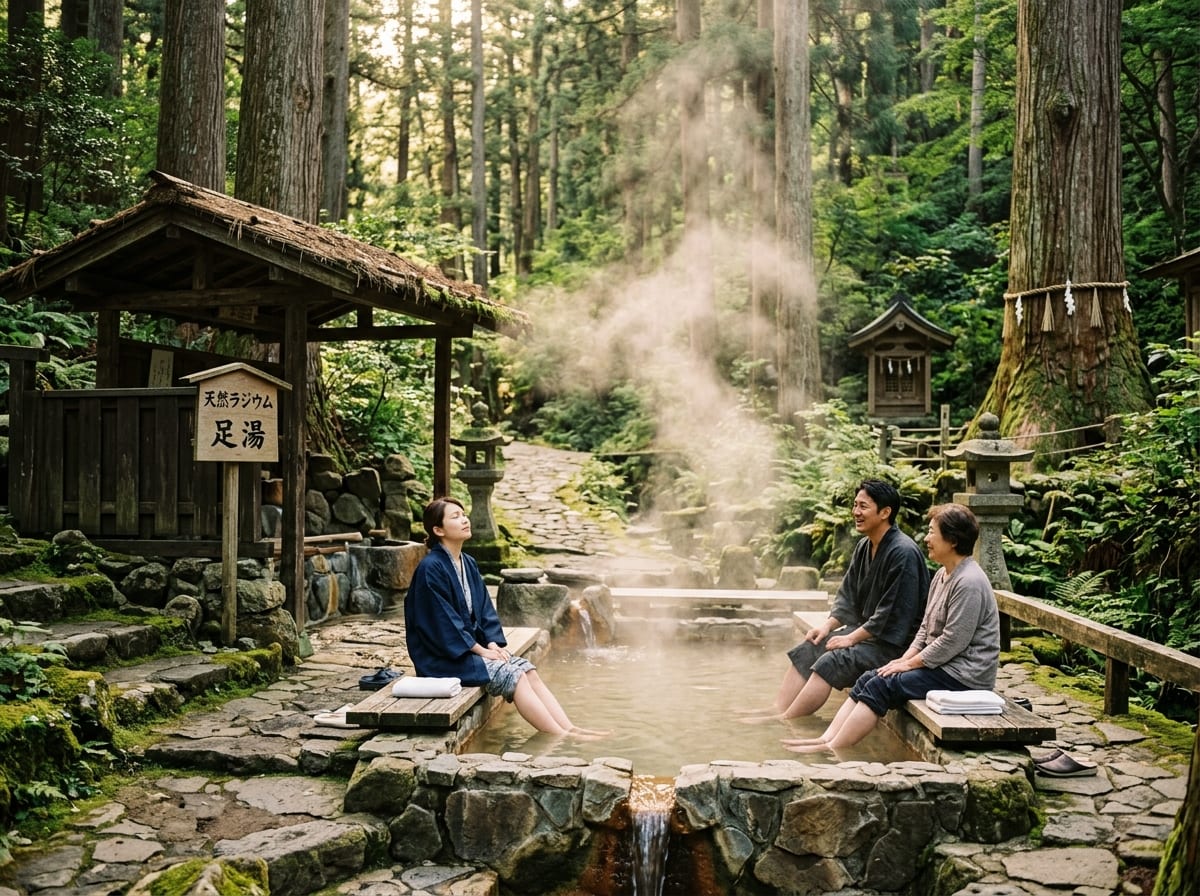 村杉温泉 薬師の足湯