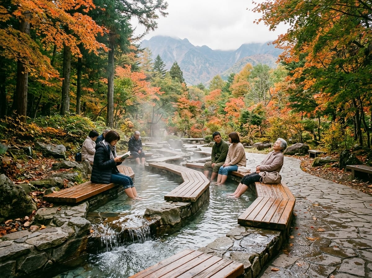 さわんど温泉の足湯