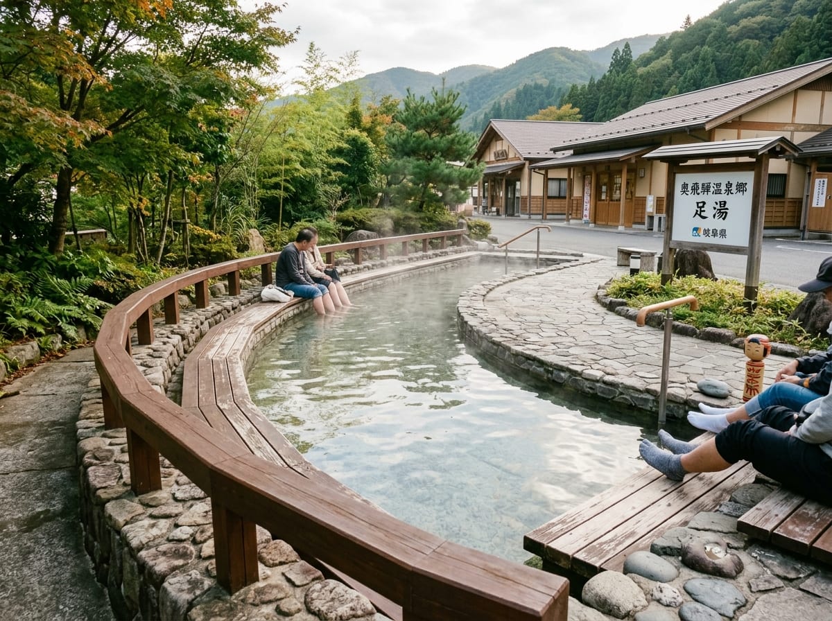 道の駅 月見の里南濃 足湯