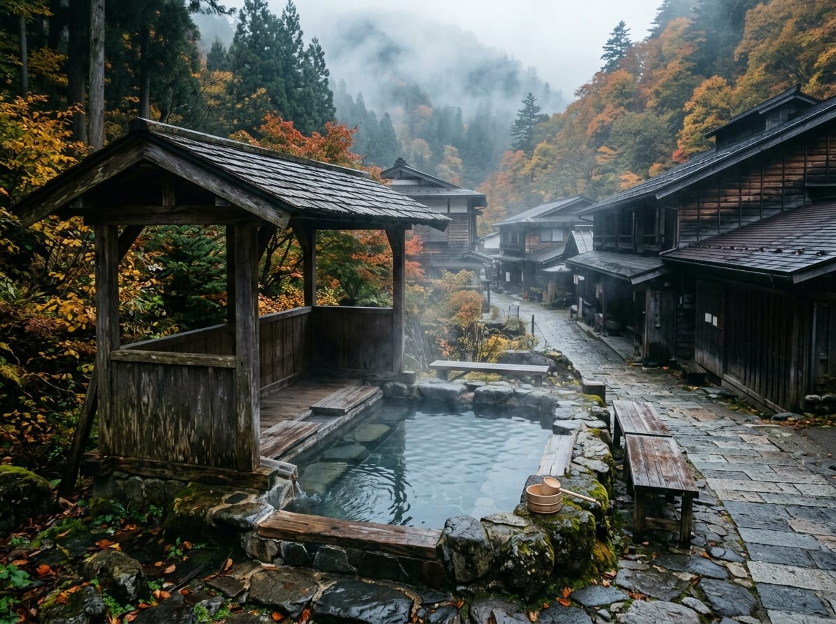 福地温泉足湯