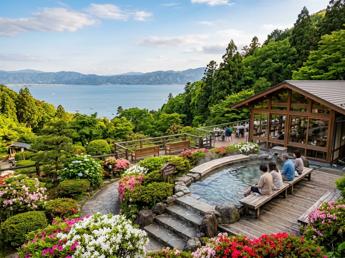 おごと温泉観光公園足湯