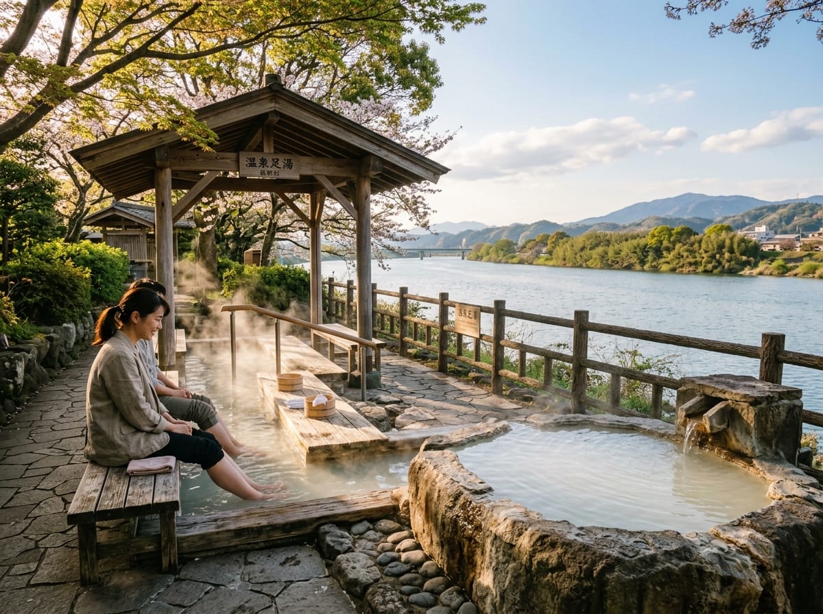 たまゆらの湯足湯