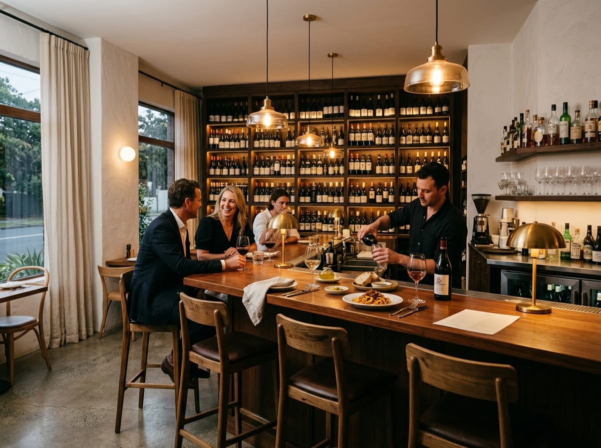 小さな町のなかのレストラン bistro