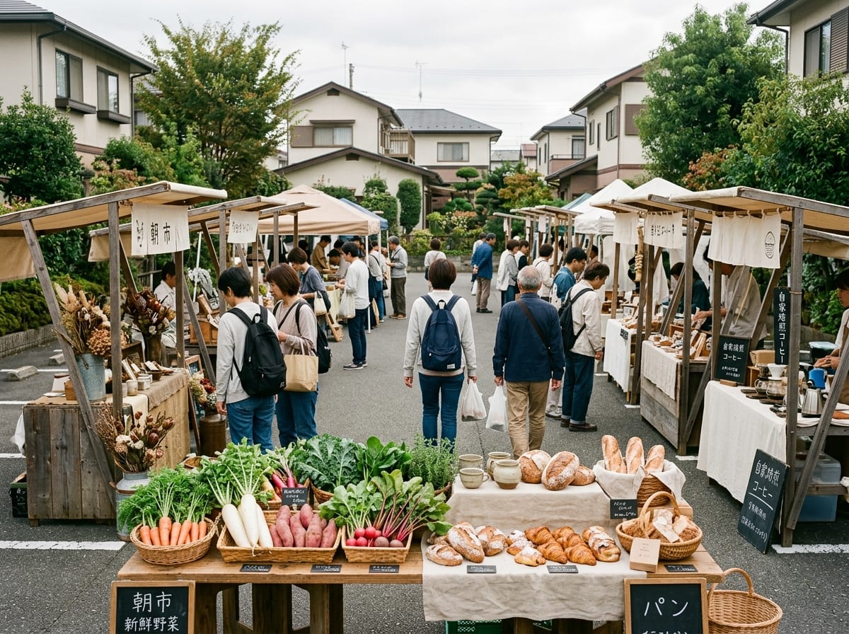 仁井田の朝市