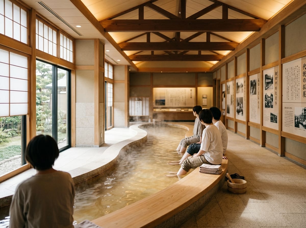 からたち文人の足湯
