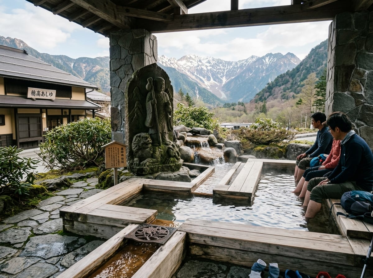 八面大王足湯