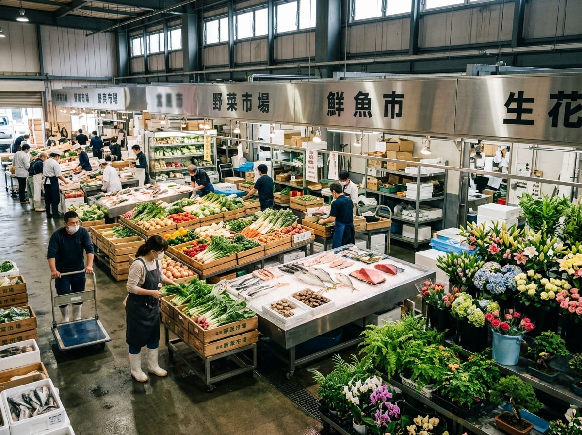 元気朝市（栃木県南地方卸売市場）