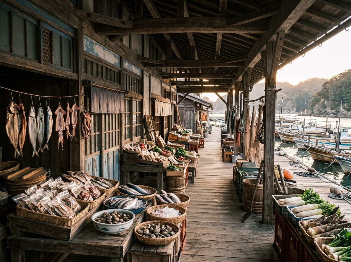 勝本朝市