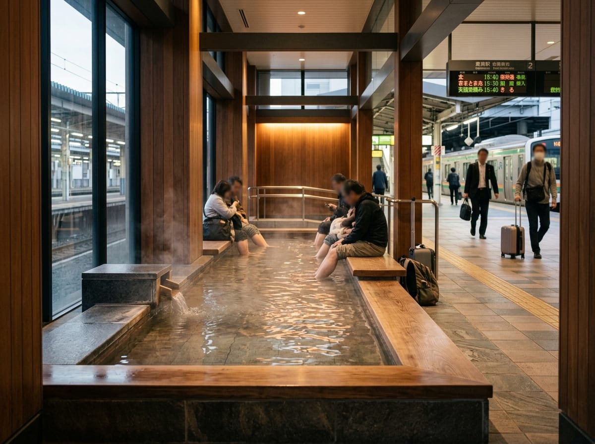 JR由布院駅足湯