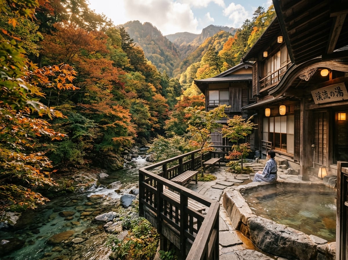 摂津峡 花の里温泉 山水館