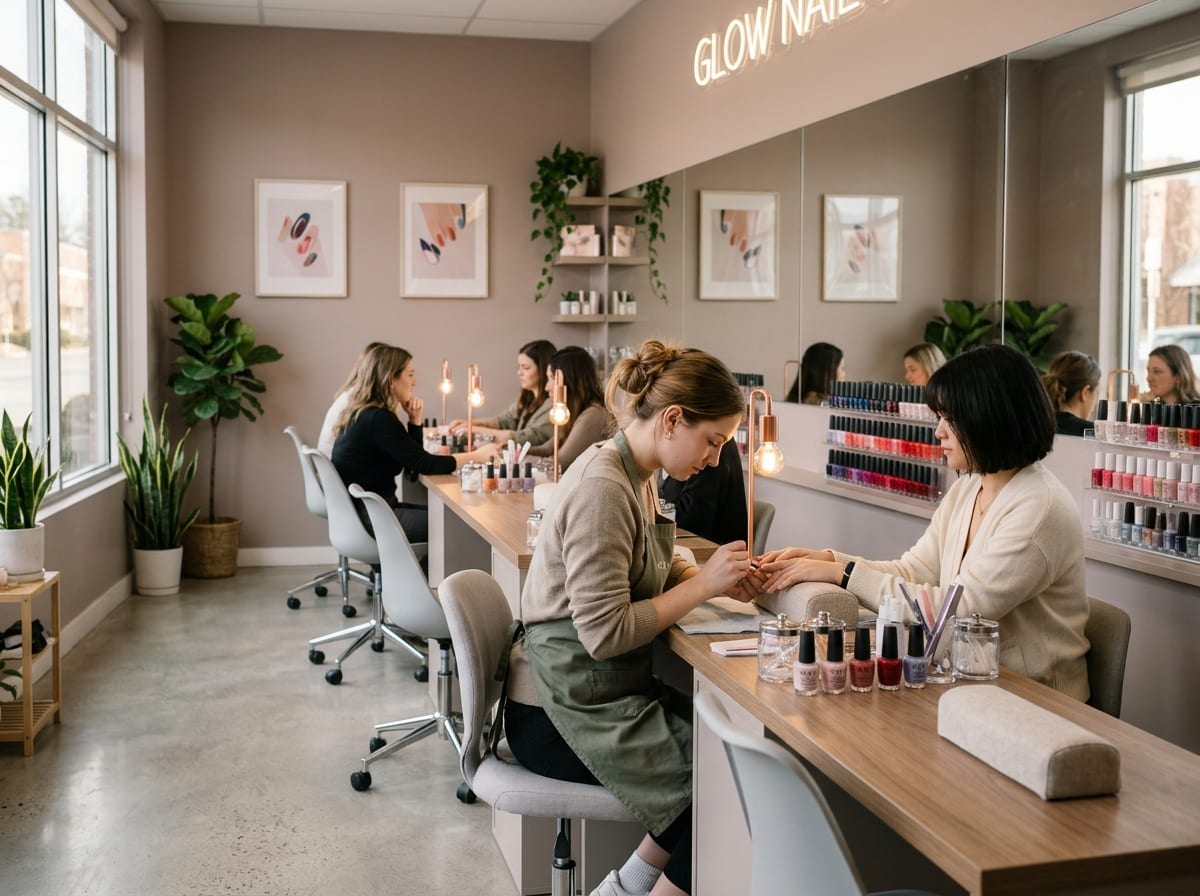 Nail salon mauve